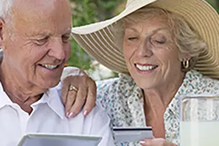 couple smiling